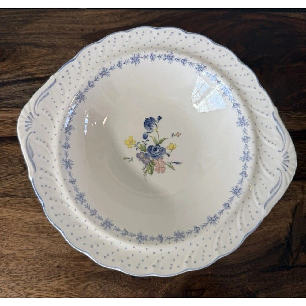 Nikko Fine Tableware Blue Peony Large Dish Serving Bowl Made In Japan